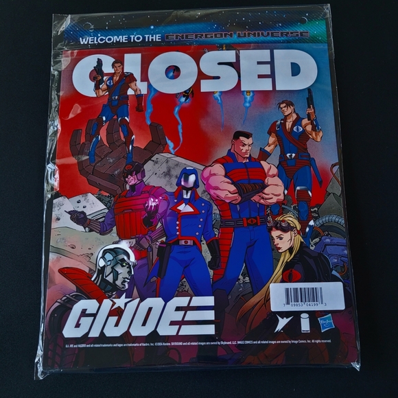 G. I. Joe Promotional Open & Closed Sign - Picture 2 of 2